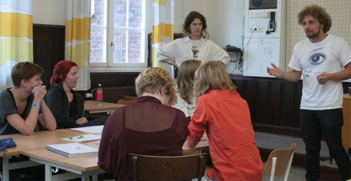 Adam leads workshop
